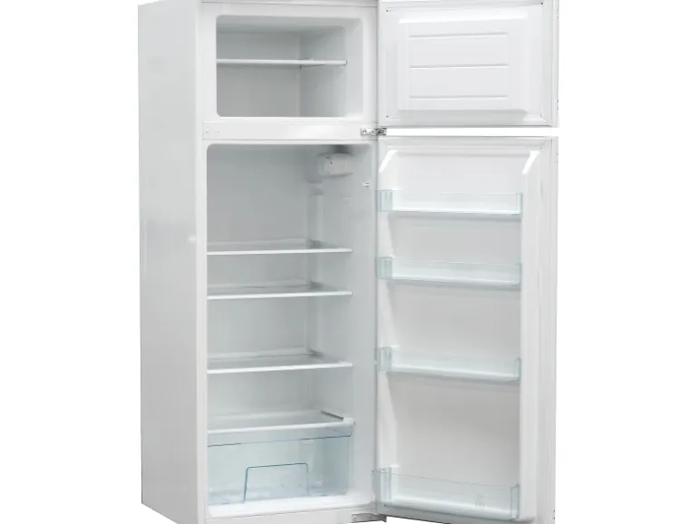 Respekta Premium Küchenzeile Grifflos 435 cm Weiß Hochglanz-Eiche Sägerau