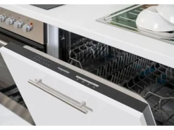 Respekta Premium Küchenzeile 310 cm Weiß Hochglanz