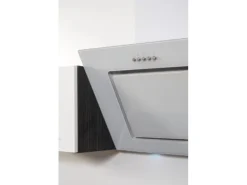 Respekta Premium Küchenzeile 220 cm Weiß Hochglanz-Eiche Grau