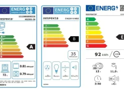 Respekta Premium Küchenzeile 250 cm Weiß Hochglanz-Eiche Grau
