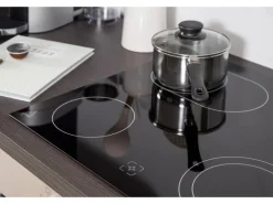 Respekta Premium Küchenzeile 280 cm Grau Hochglanz-Eiche Grau