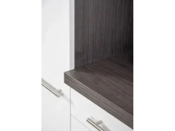 Respekta Premium Winkelküche 260 x 200 cm Grau Hochglanz-Eiche Grau