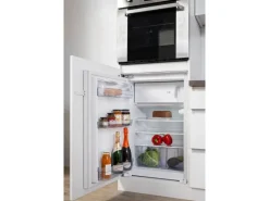 Respekta Premium Winkelküche Grifflos 280 cm Grau Hochglanz-Weiß