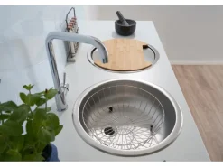 Respekta Rundbecken Set Edelstahl