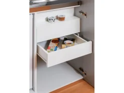 Respekta Schrankküche SKWGMIC reversibel Grau-Weiß