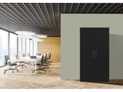 Respekta Schrankküche SKWSC reversibel Schwarz-Weiß