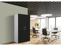 Respekta Schrankküche SKWSMI reversibel Schwarz-Weiß