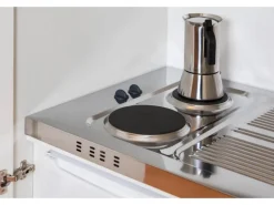 Respekta Schrankküche SKWSMI reversibel Schwarz-Weiß