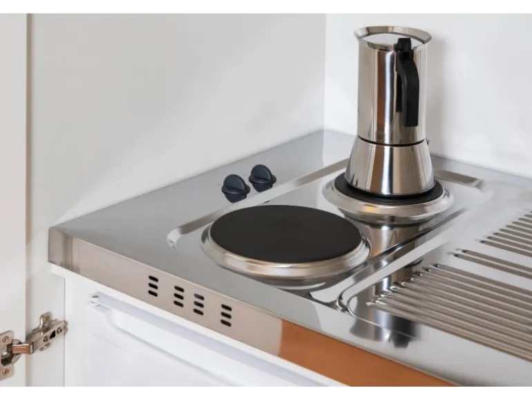 Respekta Schrankküche SKWSMI reversibel Schwarz-Weiß