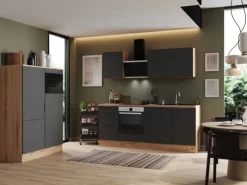 Respekta Selection Küchenzeile Elisabeth RS340AGH 340 cm Grau-Artisan Eiche Nb.