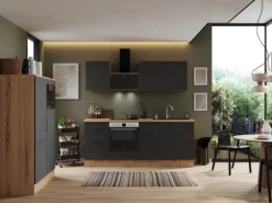 Respekta Selection Küchenzeile Elisabeth RS340AGH 340 cm Grau-Artisan Eiche Nb.