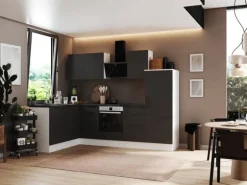 Respekta Selection Winkelküche Elisabeth RSL280WGH 280 cm Grau-Weiß