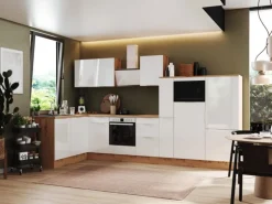 Respekta Selection Winkelküche Elisabeth RSL370AWH 370 cm Weiß-Artisan Eiche Nb.
