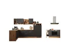 Respekta Winkelküche Hilde 310 x 172 cm Grau