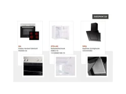 Respekta Winkelküche Hilde 280 x 172 cm mit Kücheninsel Grau