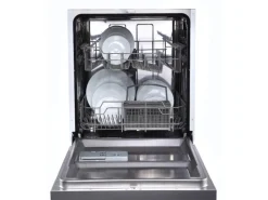 Respekta Winkelküche KBL280WGCGKEG 280 x 172 cm Grau-Weiß-Butcher Nussbaum