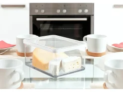 Rotho Dose Loft Premium Breit 1 l Weiß-Transparent