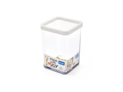 Rotho Dose Loft Premium Quadratisch 1 l Weiß-Transparent