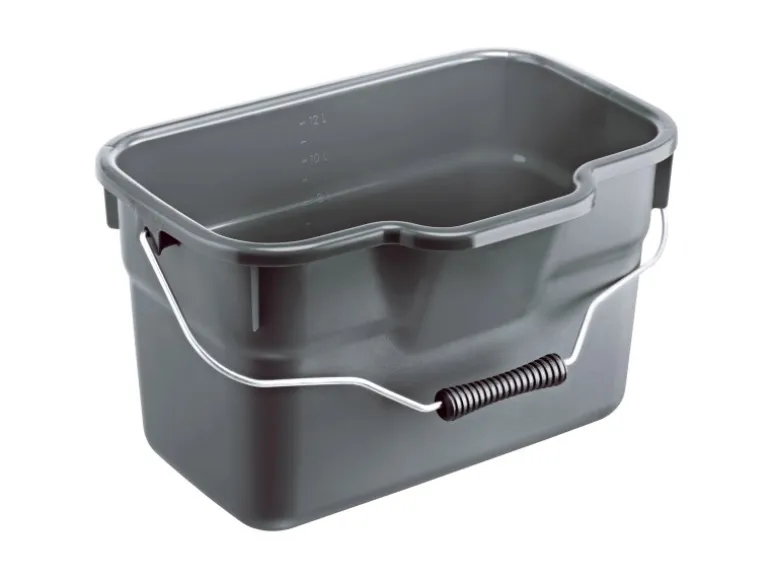 Rotho Eimer Basic Eckig 12 l Anthrazit
