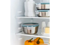 Rotho Frischhaltedose Nala Edelstahl Rund 0,9 l Mistletoe Green