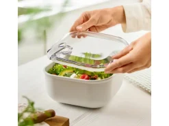 Rotho Frischhaltedose Rund Ela 1,8 l Weiß