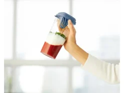 Rotho Küchenhelfer Loft 1 l Transparent Horizontblau