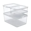 Rotho Kühlschrankorganizer-Set Cauma Transparent 4-teilig