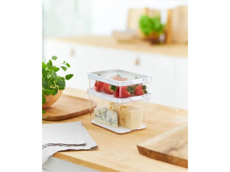 Rotho Kühlschrankorganizer-Set Cauma Transparent 2-teilig