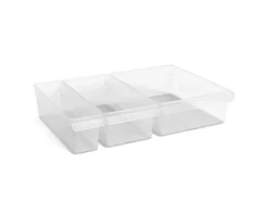 Rotho Kühlschrankorganizer-Set Loft 3 Transparent 3-teilig