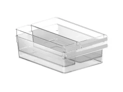 Rotho Kühlschrankorganizer-Set Loft 3 Transparent 3-teilig