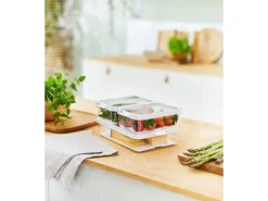 Rotho Kühlschrankorganizer-Set Cauma 2 x 1,2 l/2,6 l Transparent 3-teilig