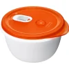 Rotho Mikrowellenschüssel Micro Clever 1,6 l Papaya