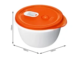 Rotho Mikrowellenschüssel Micro Clever 1,6 l Papaya