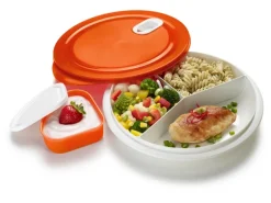 Rotho Mikrowellenteller XL Clever 1,2 l Papaya