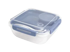 Rotho Salatbox B3 Memory 1,7 l Transparent Horizonblau