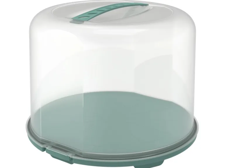 Rotho Tortenglocke Fresh XL 26 cm Transparent Mistletoe Green