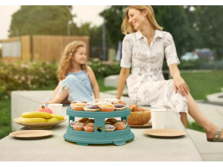 Rotho Tortenglocke Fresh XL 26 cm Transparent Mistletoe Green