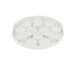 Rotho Tortenglocke mit Trays Fresh XL 26 cm Weiß-Transparent