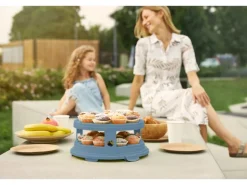 Rotho Tortenglocke mit Trays Fresh XL 26 cm Horizontblau