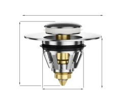 Sanilo Pop Up Waschbeckenstöpsel Mosaic World