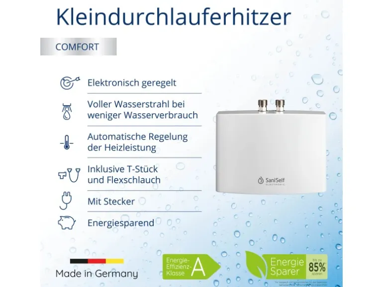 Saniself Kleindurchlauferhitzer KDE EEK: A