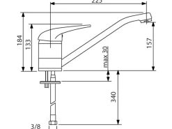 Sanitop-Wingenroth Küchenarmatur Soul Niederdruck Chrom