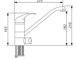 Sanitop-Wingenroth Küchenarmatur Concordia Geräteanschluss Niederdruck