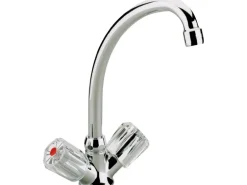 Sanitop-Wingenroth Zweigriffmischer Küchenarmatur Standard Plus Chrom