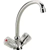 Sanitop-Wingenroth Zweigriff-Küchenarmatur Standard Plus Spüle Niederdruck