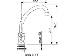 Sanitop-Wingenroth Zweigriff-Küchenarmatur Standard Plus Spüle Niederdruck
