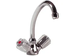 Sanitop-Wingenroth Zweigriff-Waschbeckenarmatur Standard Plus Chrom