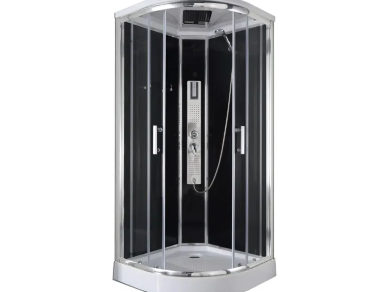 Sanotechnik Komplettduschkabine Trend 1 Chrom-Optik 210 cm x 90 cm