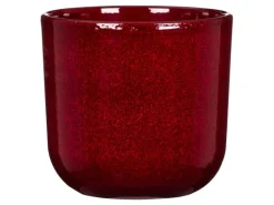 Scheurich Übertopf Keramik Ø 14,9 cm x 13,5 cm Mystic Red Volumen 1,332 l