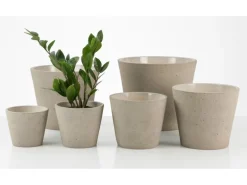 Scheurich Übertopf Roca 701 Ø 21 cm Taupe Stone